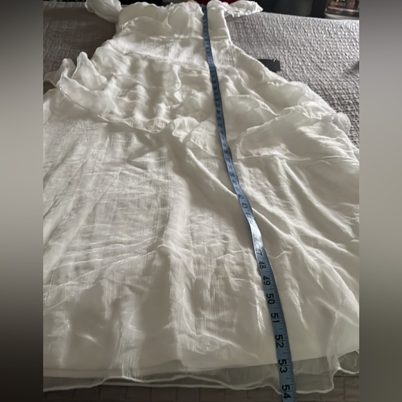 Lulu’s Ruffles White dress 👗 - Picture 13 of 14